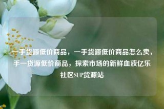 一手货源低价商品，一手货源低价商品怎么卖，手一货源低价商品，探索市场的新鲜血液亿乐社区SUP货源站