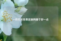 一件代发免费货源网哪个好一点
