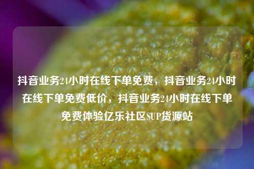 抖音业务24小时在线下单免费	，抖音业务24小时在线下单免费低价，抖音业务24小时在线下单免费体验亿乐社区SUP货源站  第1张