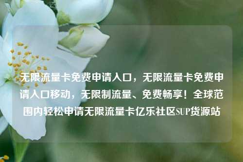 无限流量卡免费申请入口，无限流量卡免费申请入口移动	，无限制流量、免费畅享！全球范围内轻松申请无限流量卡亿乐社区SUP货源站  第1张